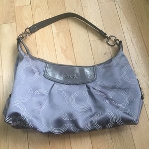 Gray Coach bag